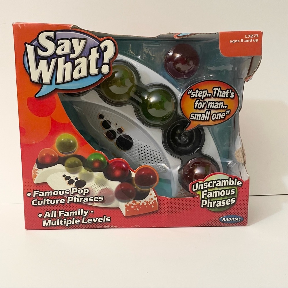 Say What? Famous Unscramble Phrase Mattel Electronic Game by Radica 2007 NEW